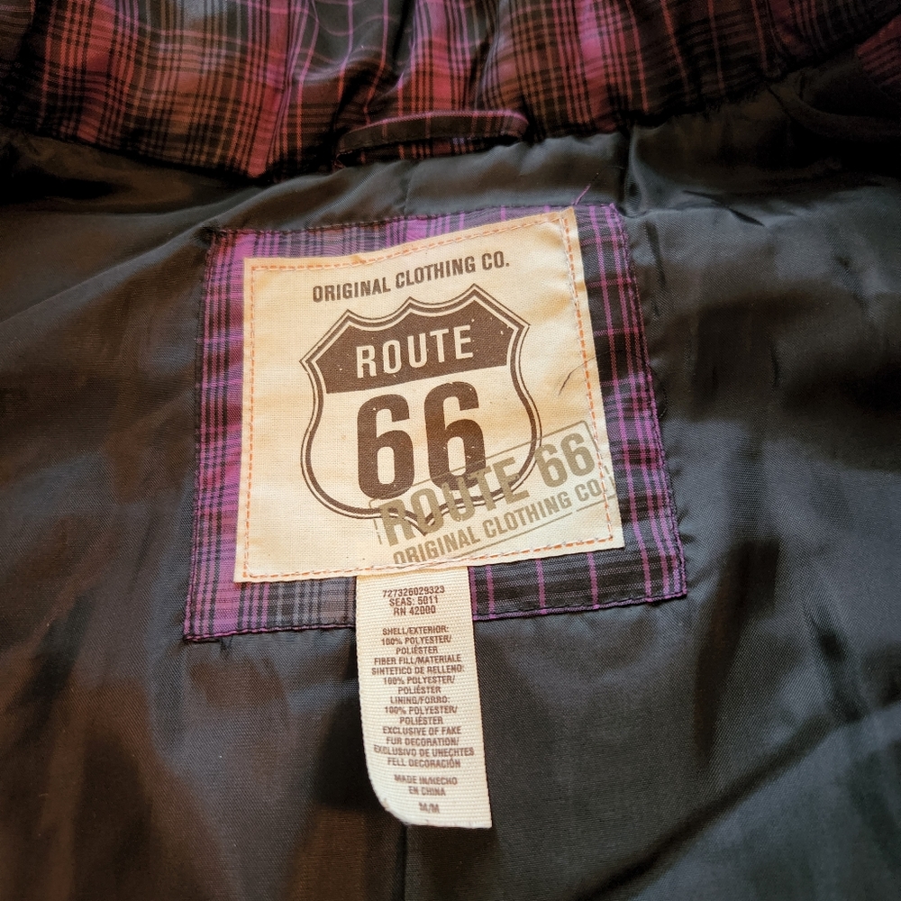 Route 66, size M,  hooded puffy vest - Picture 3 of 9